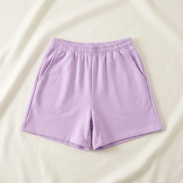Lavender_Cotton_Premium_Lilac_Oversized_Cotton_Shorts_For_Women