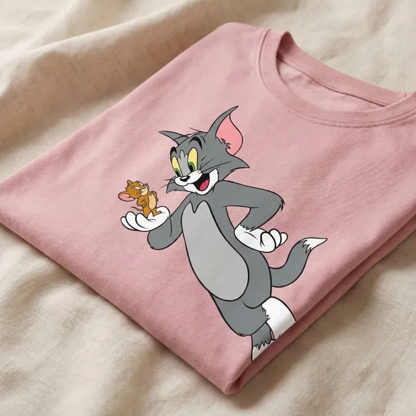 Pink_Cotton_Premium_Tom_And_Jerry_Graphic_Oversized_T-Shirt_For_Women