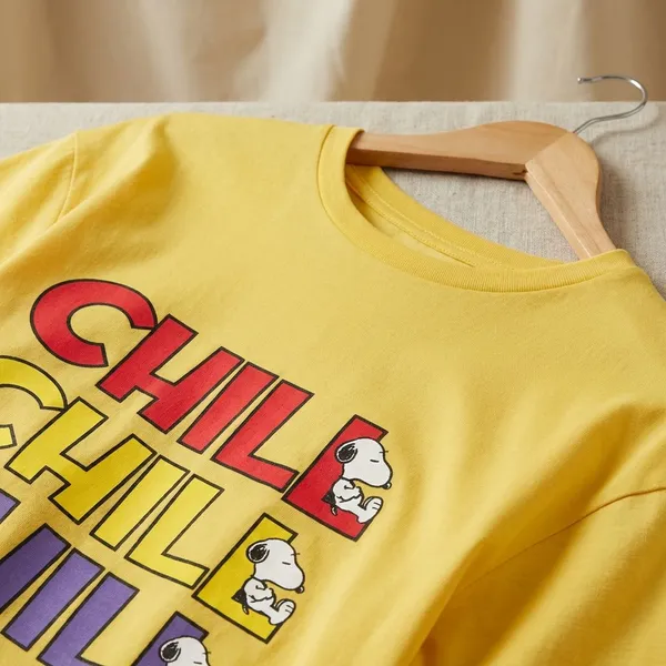 Yellow_Cotton_Premium_Chill_Snoopy_Graphic_Oversized_T-Shirt_For_Women