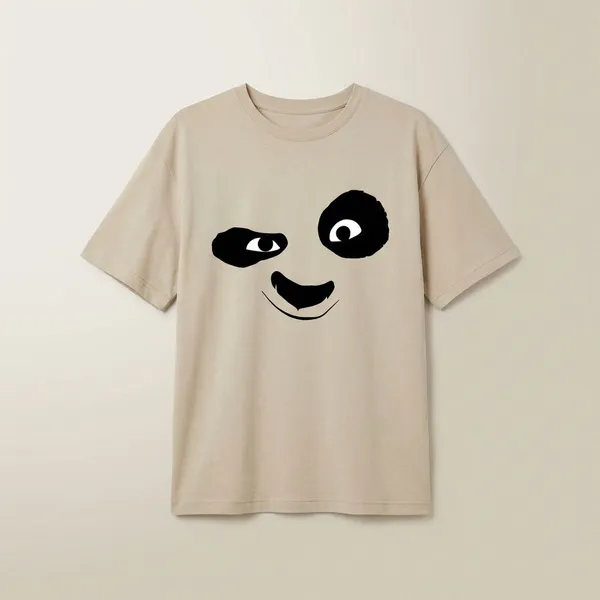 Beige_Cotton_Premium_Panda_Face_Graphic_Oversized_T-Shirt_For_Women