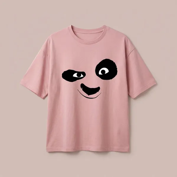 Pink_Cotton_Premium_Panda_Face_Graphic_Oversized_T-Shirt_For_Women