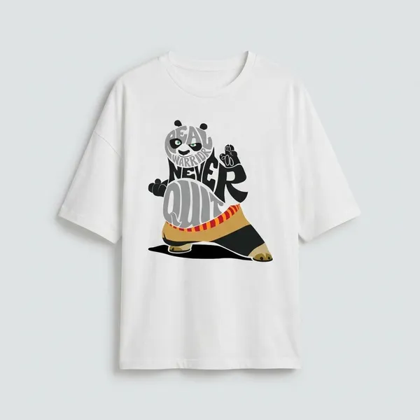 White_Cotton_Premium_Kung_Fu_Panda_Graphic_Oversized_T-Shirt_For_Women