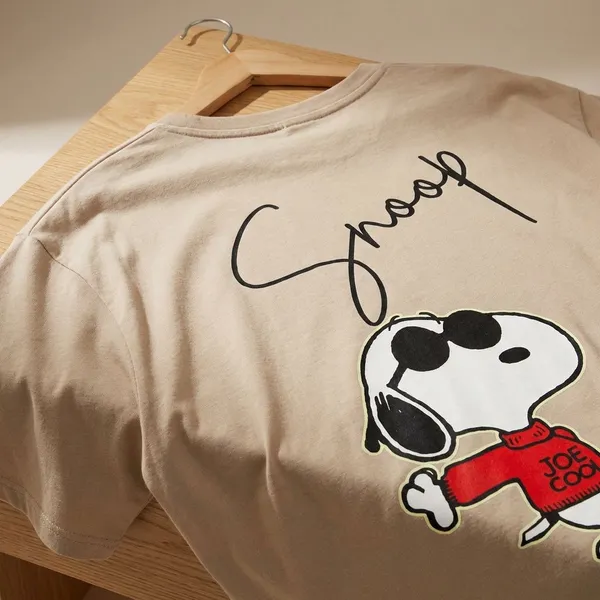 Beige_Cotton_Premium_Snoopy_Joe_Cool_Graphic_Oversized_T-Shirt_For_Women