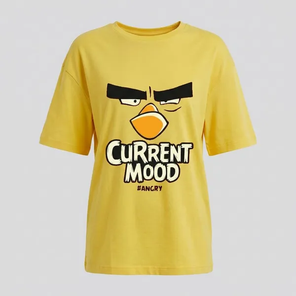 Yellow_Cotton_Premium_Angry_Birds_Current_Mood_Graphic_Oversized_T-Shirt_For_Women