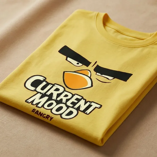 Yellow_Cotton_Premium_Angry_Birds_Current_Mood_Graphic_Oversized_T-Shirt_For_Women