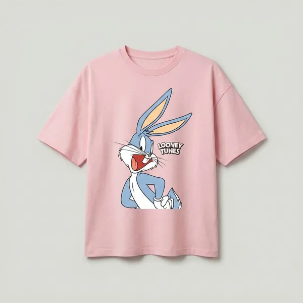 Pink_Cotton_Premium_Bugs_Bunny_Looney_Tunes_Graphic_Oversized_T-Shirt_For_Women