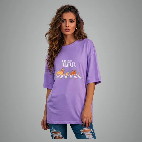 Lilac_Cotton_Premium_Lilac_Lion_King_Hakuna_Matata_Crossing_Graphic_Oversized_T-Shirt_For_Women