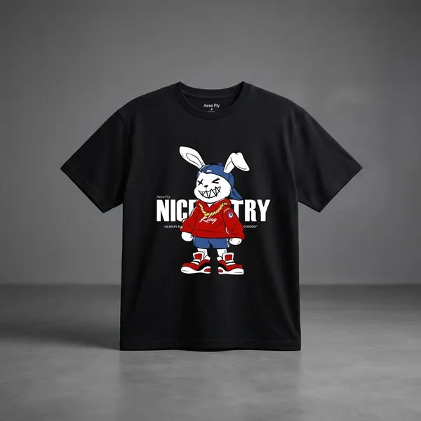 Black_Cotton_Premium_Nice_Try_Bunny_Graphic_Oversized_T-Shirt_For_Women