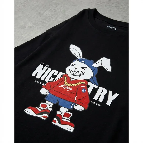 Black_Cotton_Premium_Nice_Try_Bunny_Graphic_Oversized_T-Shirt_For_Women