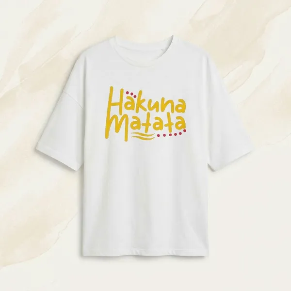 White_Cotton_Premium_Hakuna_Matata_Lion_King_Graphic_Oversized_T-Shirt_For_Women