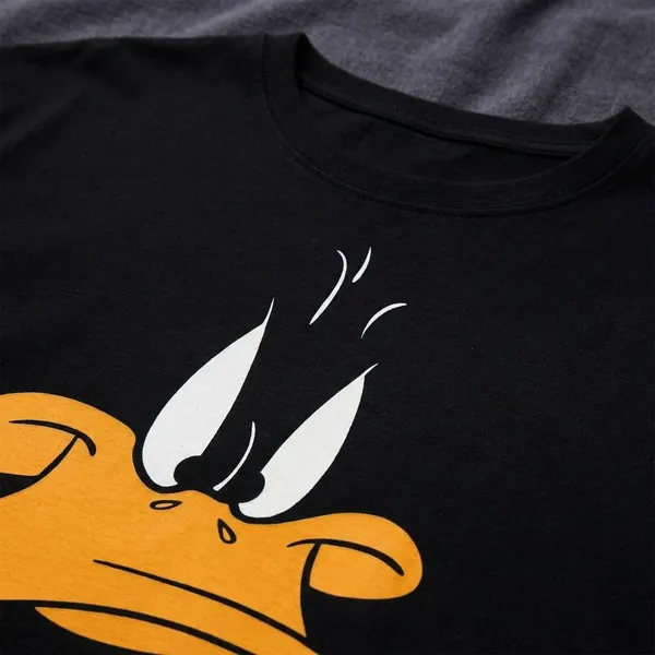 Black_Cotton_Premium_Daffy_Duck_Face_Graphic_Oversized_T-Shirt_For_Women