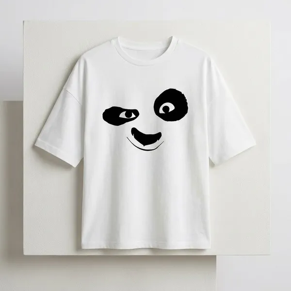 White_Cotton_Premium_Panda_Face_Graphic_Oversized_T-Shirt_For_Women