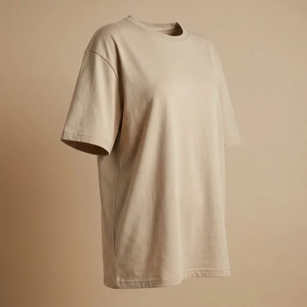 Beige_Cotton_Premium_Oversized_T-Shirt_For_Women
