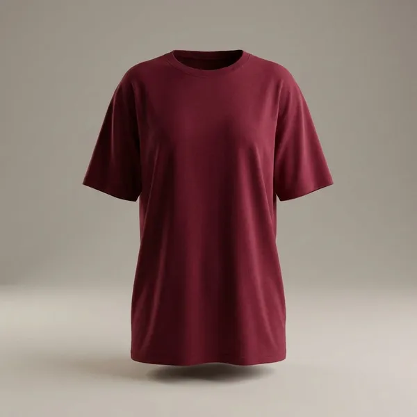 Red_Cotton_Premium_Oversized_T-Shirt_For_Women