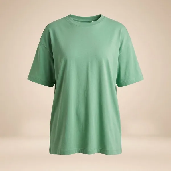 Green_Cotton_Premium_Oversized_T-Shirt_For_Women