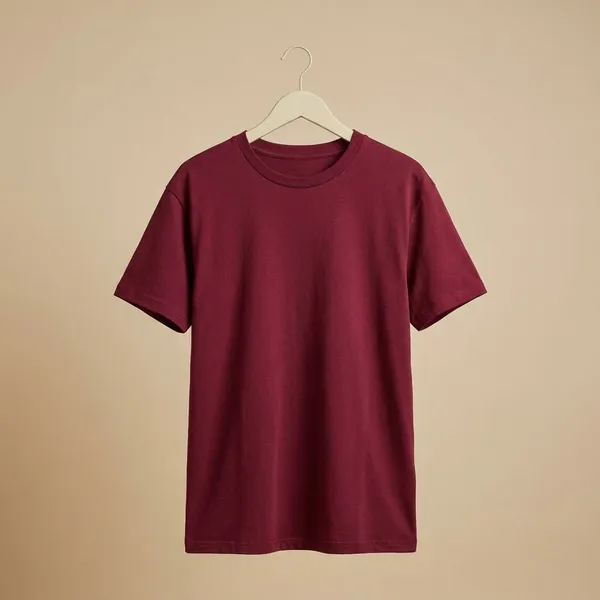 Maroon_Cotton_Premium_Oversized_T-Shirt_For_Women