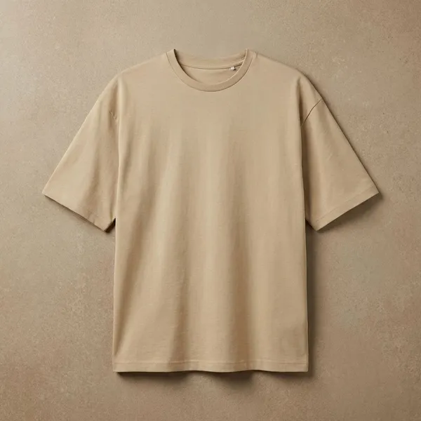 Beige_Cotton_Premium_Oversized_T-Shirt_For_Men