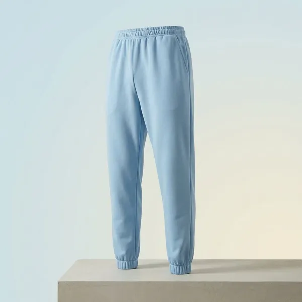 Light_Blue_Cotton_Premium_Sweat_Comfortable_Loungewear_Pants_For_Men