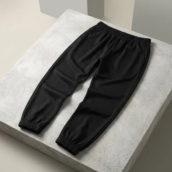 Black_Cotton_Premium_Jogging_Korean_Style_Loungewear_Pants_For_Men