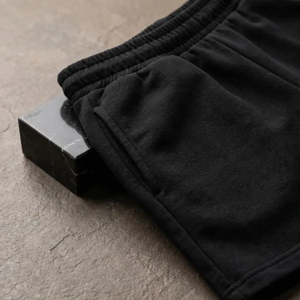 Black_Cotton_Premium_Casual_Loose_Fit_Athleisure_Shorts_For_Women