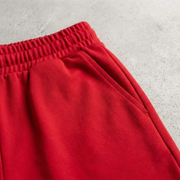 Red_Cotton_Premium_Casual_Loose_Fit_Athleisure_Shorts_For_Women