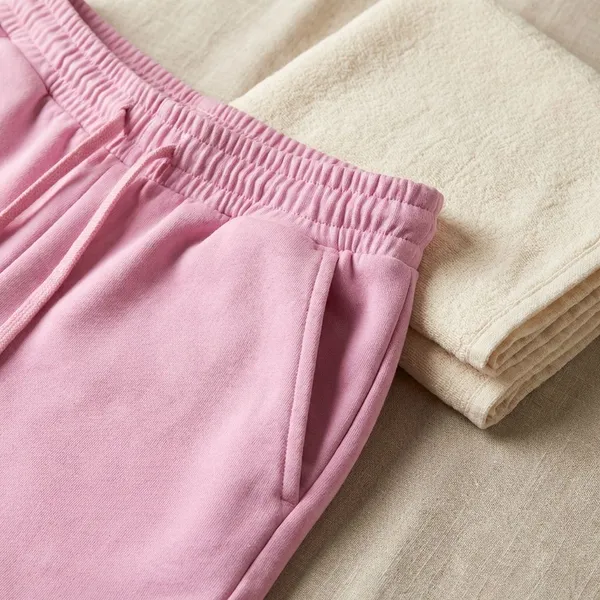 Pink_Cotton_Premium_Casual_Loose_Fit_Athleisure_Shorts_For_Women