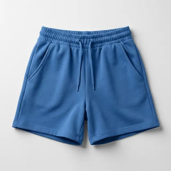 Blue_Cotton_Premium_Casual_Loose_Fit_Athleisure_Shorts_For_Women