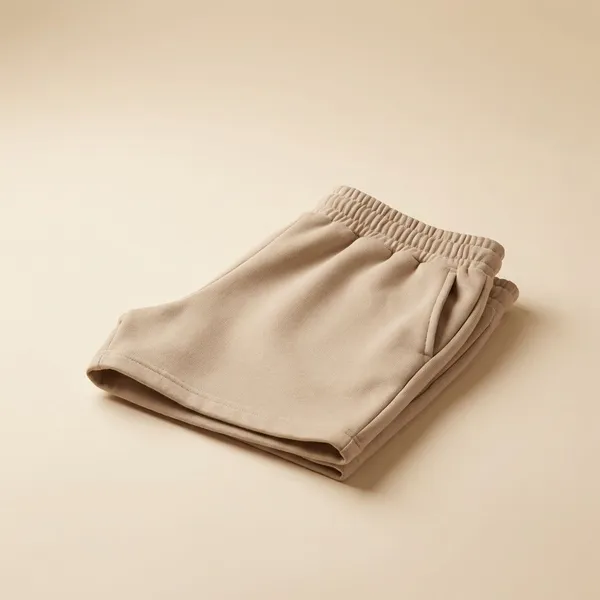 Beige_Cotton_Premium_Casual_Loose_Fit_Athleisure_Shorts_For_Women