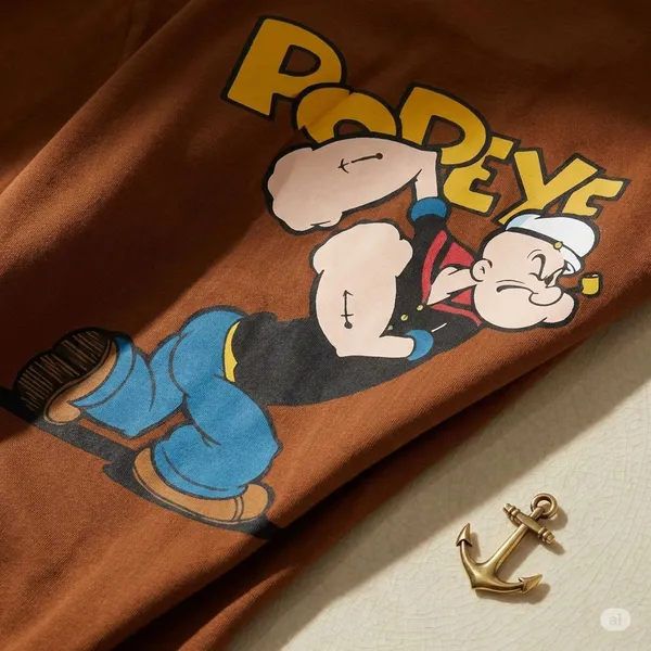 Brown_Cotton_Premium_Popeye_The_Sailor_Man_Oversized_Cartoon_Tee_T-Shirt_For_Men