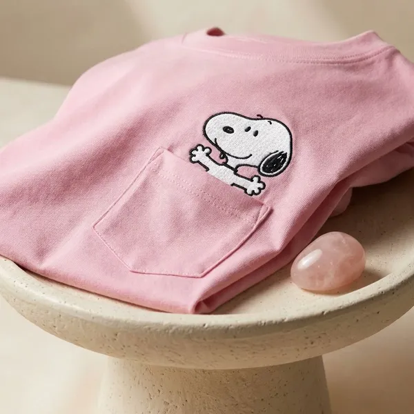 Pink_Cotton_Premium_Peanuts_Snoopy_Pocket_Print_Graphic_Tee_Oversized_T-Shirt_For_Men