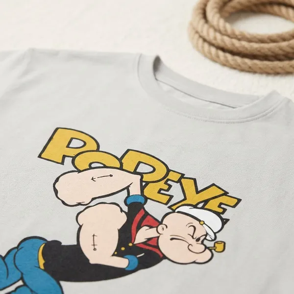 White_Cotton_Premium_Popeye_The_Sailor_Man_Oversized_Cartoon_Tee_T-Shirt_For_Men