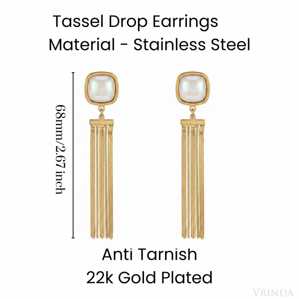 Gold_Plated_22_K_Pearl_Tassel_Drop_Earrings
