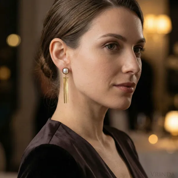 Gold_Plated_22_K_Pearl_Tassel_Drop_Earrings