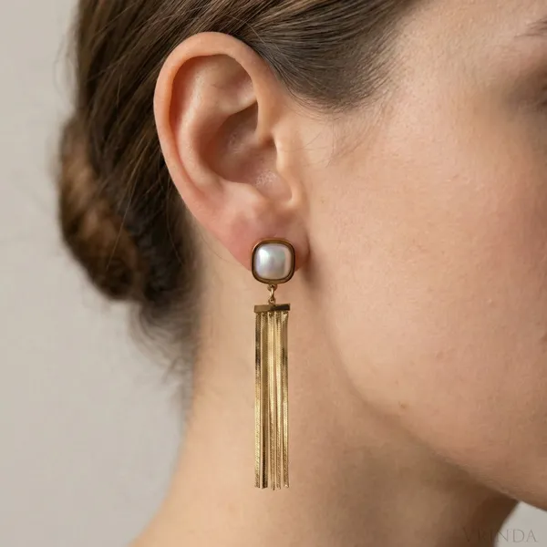 Gold_Plated_22_K_Pearl_Tassel_Drop_Earrings