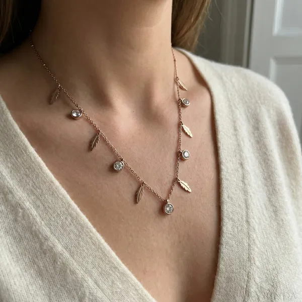 Rose_Gold_Feather_And_Crystal_Tanmaniya_Rose_Gold_Plated_For_Women
