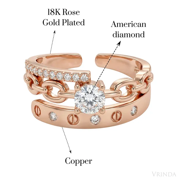 Rose_Gold_18_K_Plated_Triple_Layered_Ring_For_Women