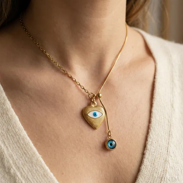 Gold_Plated_22_K_Evil_Eye_Heart_Pendant_Necklace_For_Women