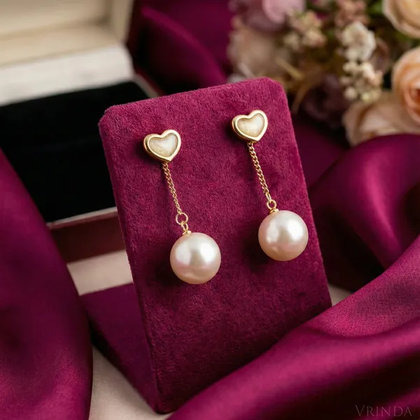 Gold_Plated_22_K_Mother_Of_Pearl_Heart_And_Drop_Pearl_Earrings