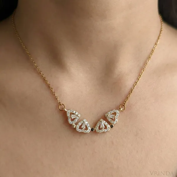 Gold_Plated_22_K_2_In_1_Magnetic_Clover_And_Four_Heart_Necklace_For_Women