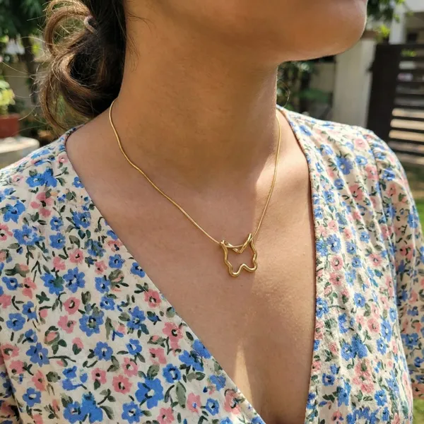 Gold_Plated_22_K_Eternal_Butterfly_Necklace_For_Women