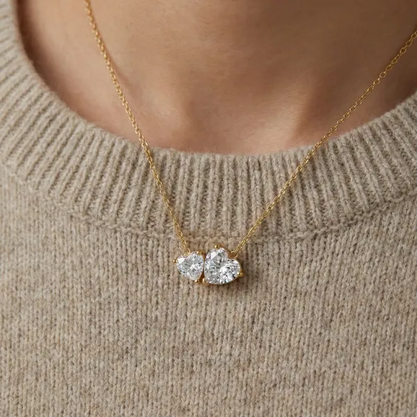 Gold_Plated_22_K_Twin_Crystal_Heart_Necklace_For_Women