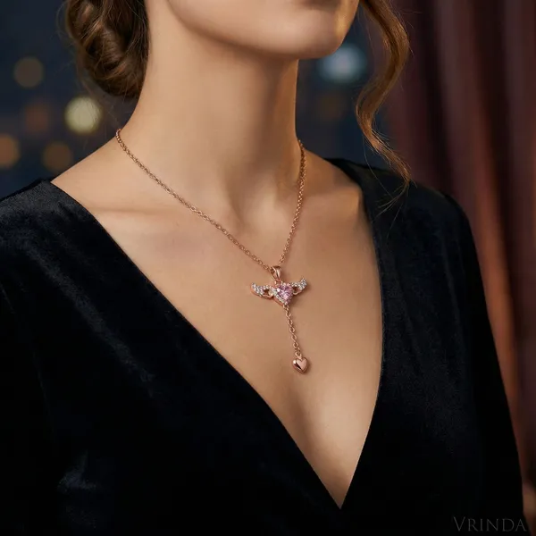 Rose_Gold_Angel_Wing_Heart_Necklace_For_Women