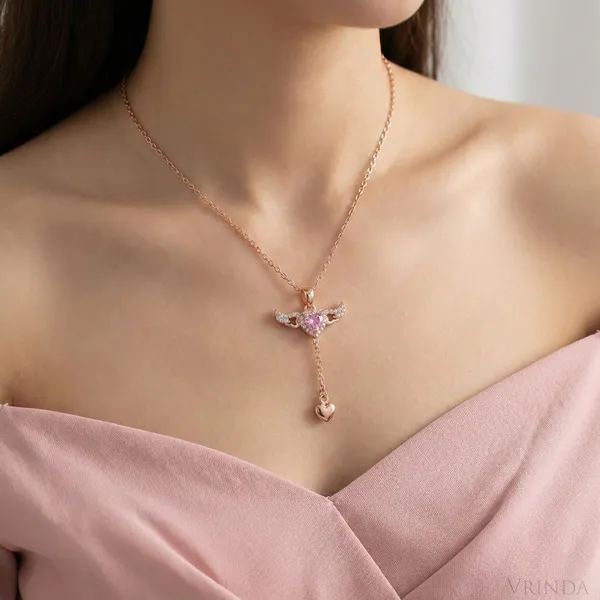 Rose_Gold_Angel_Wing_Heart_Necklace_For_Women