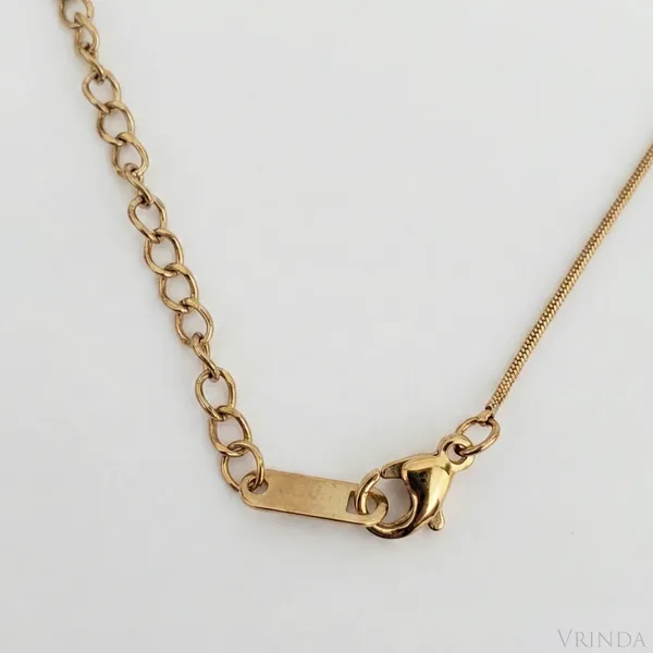 Gold_Plated_22_K_Mother_Of_Pearl_Heart_And_Zirconia_Drop_Necklace_For_Women