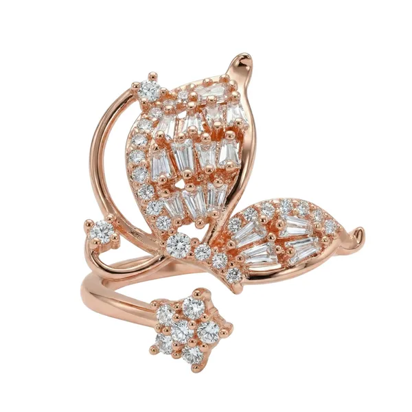 Rose_Gold_18_K_Plated_Butterfly_And_Floral_Ring_For_Women