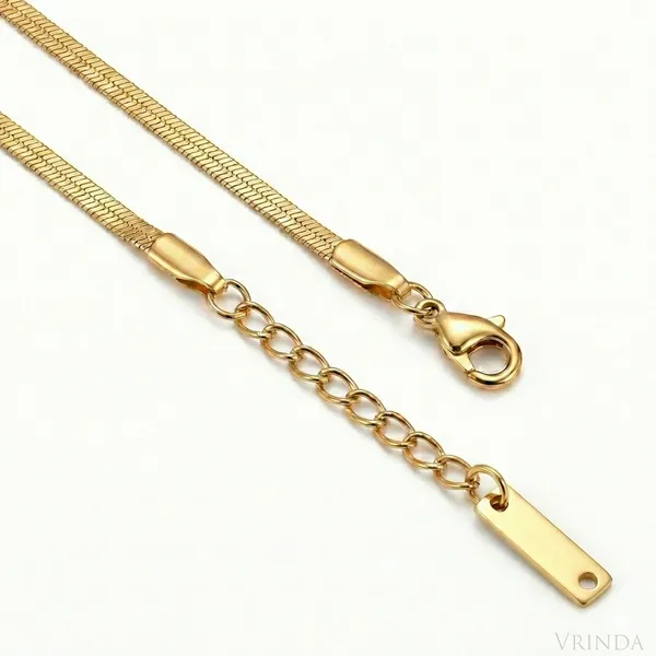 Gold_Plated_22_K_Pink_Crystal_Melted_Heart_Necklace_For_Women