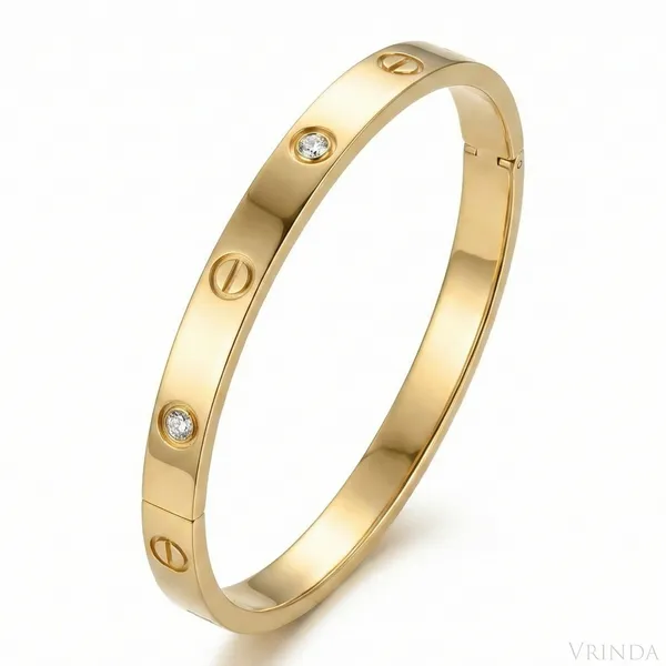 Gold_Plated_22_K_Circle_Cut_Out_Bracelet_For_Women