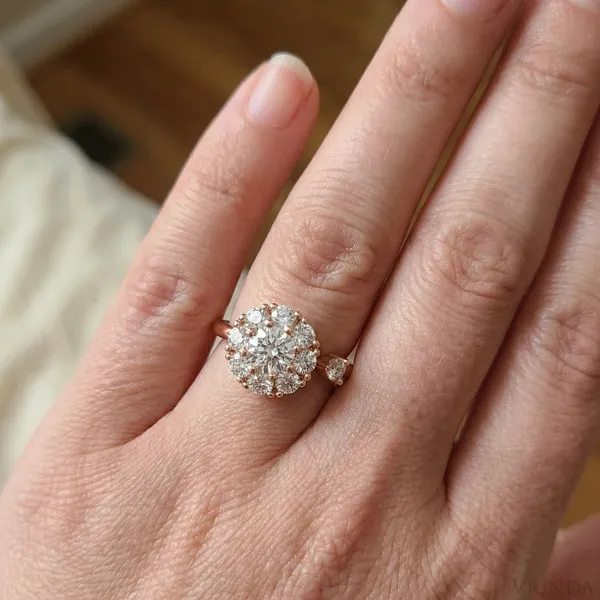 Rose_Gold_18_K_Plated_Oval_Halo_Ring_For_Women