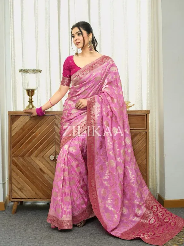 Pink_Conflate_Soft_Silk_Saree_With_Prodigal_Blouse_Piece_For_Women
