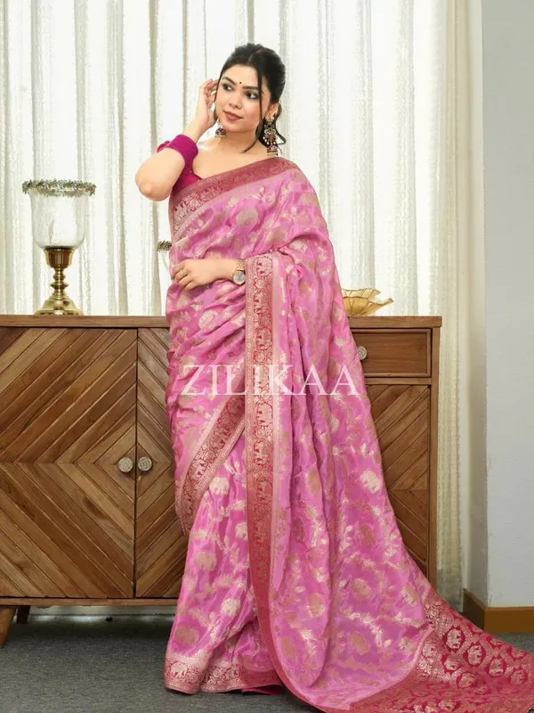 Pink_Conflate_Soft_Silk_Saree_With_Prodigal_Blouse_Piece_For_Women